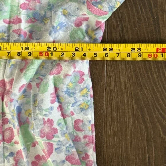 Lauren Ralph Lauren Black Label Pajama Set Womens XL Floral Capri Sleepwear - Picture 9 of 9